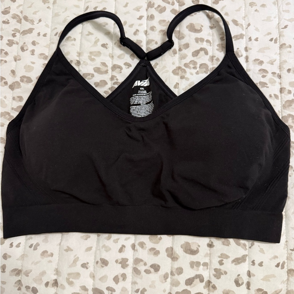 Avia Black Racerback Sports Bra - Women Intimates & Sleepwear